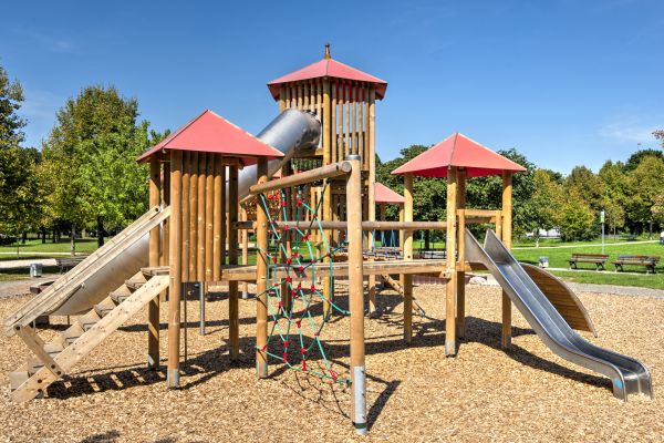 Playground Mulch Installation in Longwood