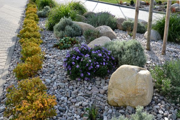 Decorative Rock Installation in Longwood