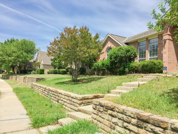 Sloped Yard Landscaping in Longwood