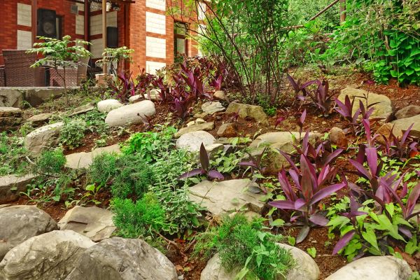 Rock Garden Landscaping in Longwood