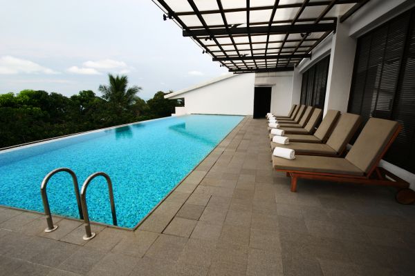 Pool Patio Landscaping in Longwood
