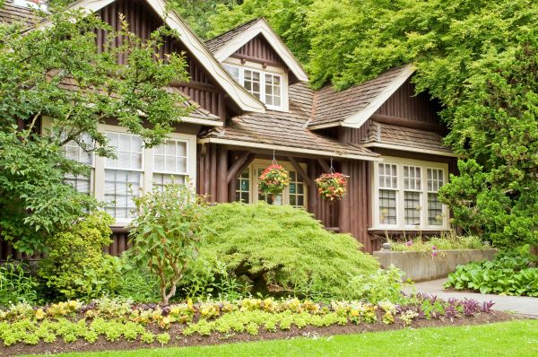 Log Home Landscaping in Longwood