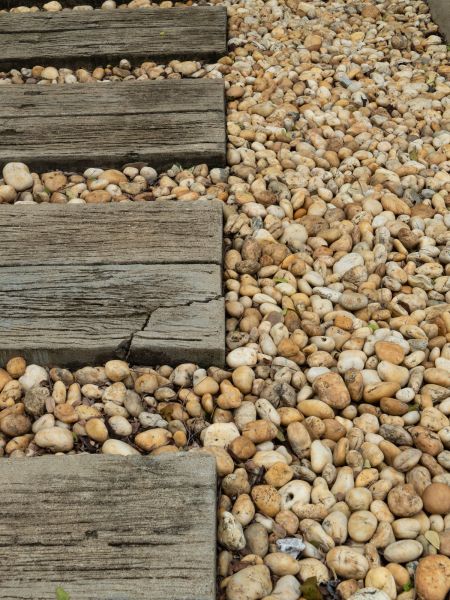 Pea Rock Installation in Longwood